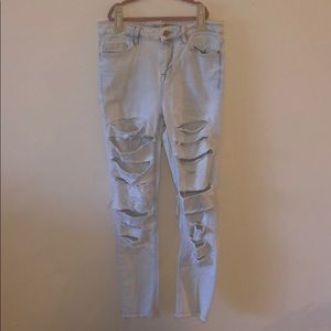 Discontinued fun ripped top shop jeans